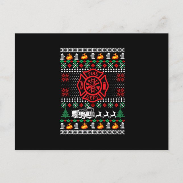 Feuerwehrfeuerwehrleute Weihnachten Weihnachten We (Vorderseite)