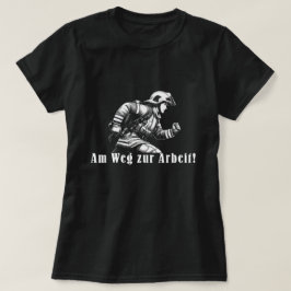 Feuerwehrfrau "Auf dem Weg zur Arbeit!" T-Shirt