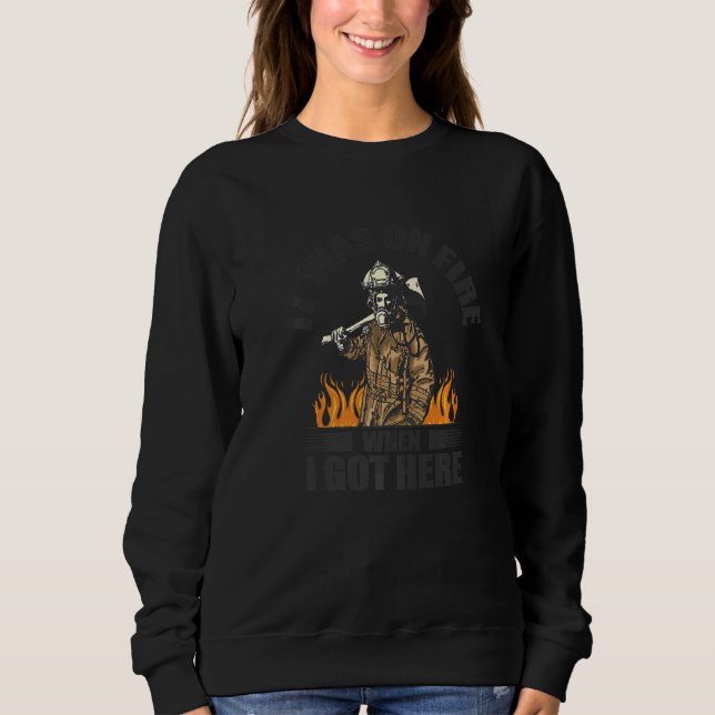 Feuerwehrfrau Feuerwehrfeuerwehrmann Feuerwehrruts Sweatshirt (Vorderseite)