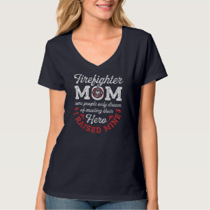 Feuerwehrfrau Mama Feuerwehrfrau Proud Mamas Mutte T-Shirt