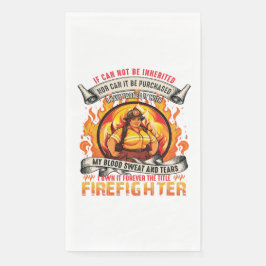 Feuerwehrfrau Serviette
