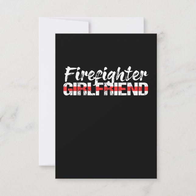 Feuerwehrfrau Thin Red Line Feuerwehrfrau (Vorderseite)