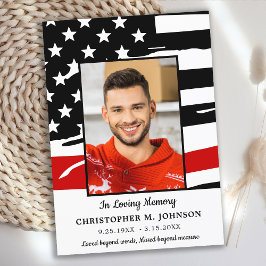 Feuerwehrgefechter Gedenkstätte Moderne Beerdigung Dankeskarte