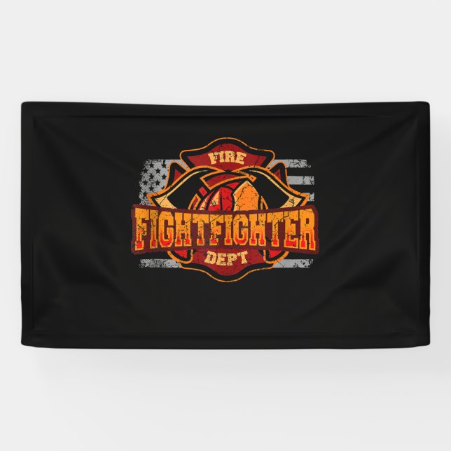 Feuerwehrgiebigkeit der US-Feuerwehrleute unter de Banner (Horizontal)