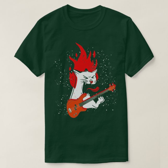 Feuerwehrgitarre T-Shirt (Design vorne)
