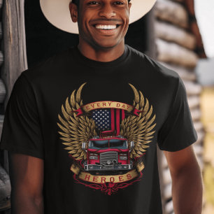 Feuerwehrhelden mit Flügeln T-Shirt