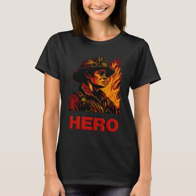 Feuerwehrheldin T-Shirt (Vorderseite)