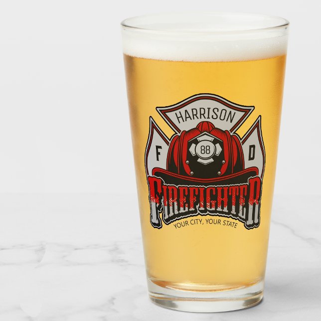 Feuerwehrhelm ADD NAME Fire Department Rescue Glas (Von Creator hochgeladen)