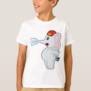 Feuerwehrhelm für Elefanten T-Shirt