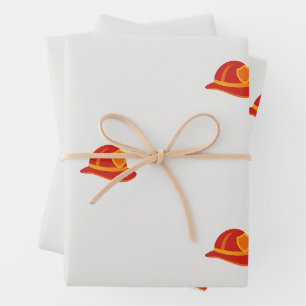 Feuerwehrhelm-Geschenkverpackung Geschenkpapier Set