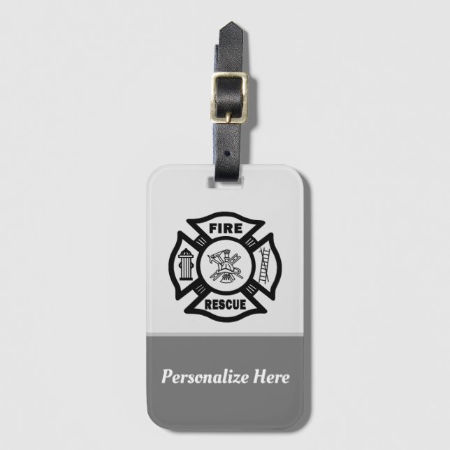 Feuerwehrhilfe   gepäckanhänger (Vorderseite Vertikal)