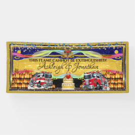 Feuerwehrhochzeit Banner