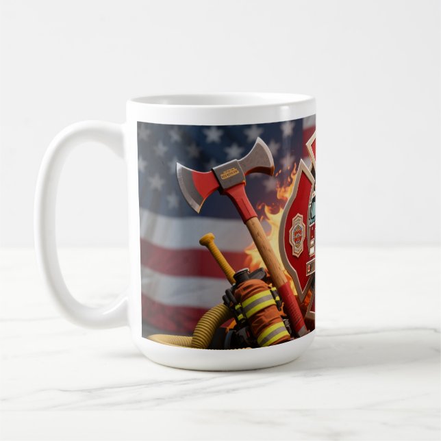 Feuerwehrhonorar: Amerikanische Rettungsarmee Kaffeetasse (Links)