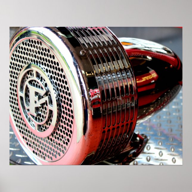 Feuerwehrhorn Poster (Vorne)