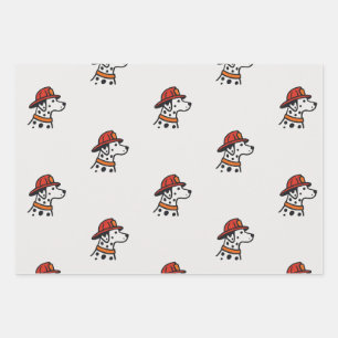 Feuerwehrhund-Geschenkpapier Geschenkpapier Set