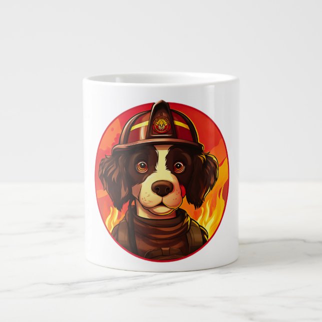 Feuerwehrhund Jumbo-Tasse (Vorderseite)