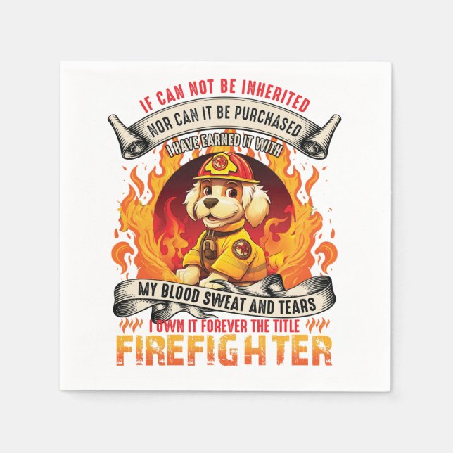 Feuerwehrhund Serviette (Vorderseite)