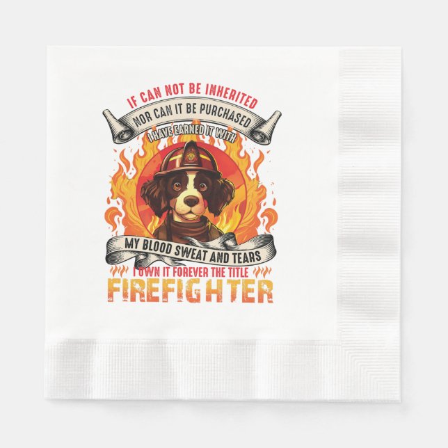 Feuerwehrhund Serviette (Vorderseite)