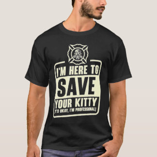 FeuerwehrkampfBerufliche Rettungskämme Feuerwehrma T-Shirt