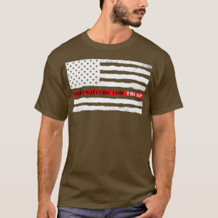 Feuerwehrkämpfe mit dünner roter Linie für TRUMP T-Shirt