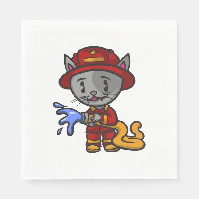 Feuerwehrkampfkampffeuer Serviette (Vorderseite)