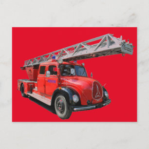 Feuerwehrkarte Postkarte