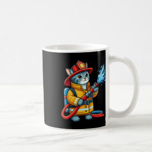 Feuerwehrkatze Feuerwehrkatze Tierkatze Kaffeetasse