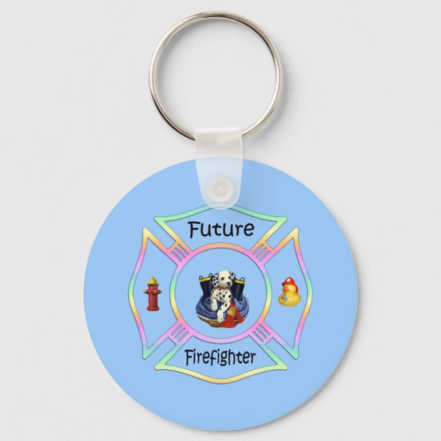 Feuerwehrkinder Schlüsselanhänger (Vorderseite)