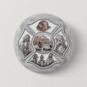 Feuerwehrkreuz Maltas Button