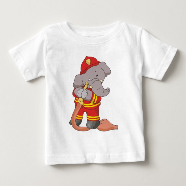 Feuerwehrlephant-Tshirts und Geschenke Baby T-shirt (Vorderseite)