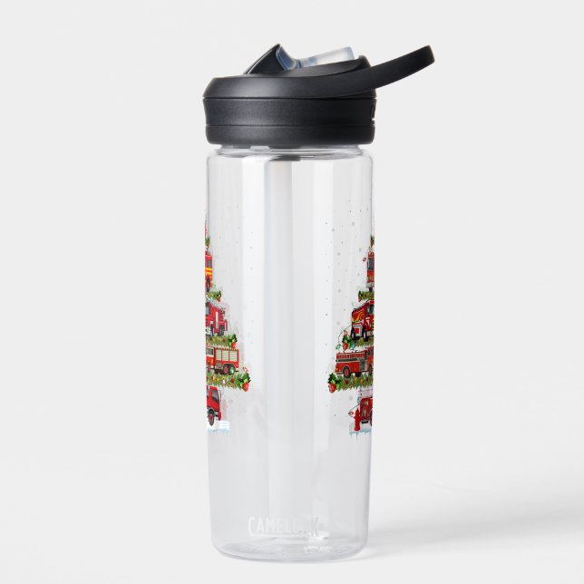 Feuerwehrleuchten Feuerwehrauto Weihnachten Trinkflasche (Links)