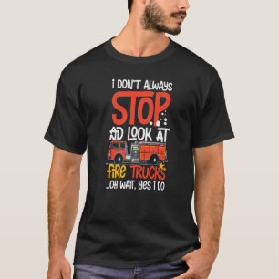 Feuerwehrleuchten Siren Lights Motor Brandbekämpfu T-Shirt
