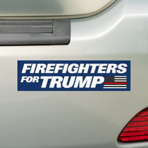 Feuerwehrleute für Trump 2024 Autoaufkleber