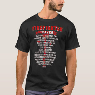 Feuerwehrleute Gebet Christlichen Feuerwehrleute V T-Shirt