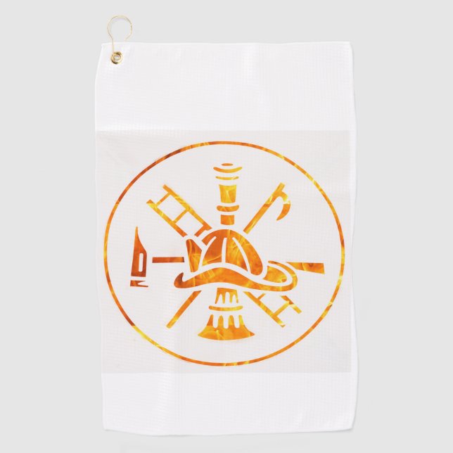 Feuerwehrleute Golfhandtuch (Vorderseite)