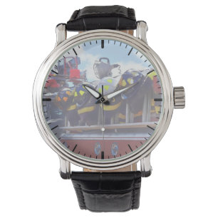 Feuerwehrleute - Helm für Feuerwehrfahrzeuge Armbanduhr