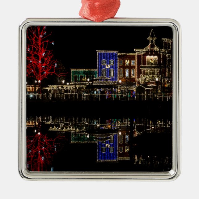 Feuerwehrleute landen Weihnachten Ornament Aus Metall (Vorne)