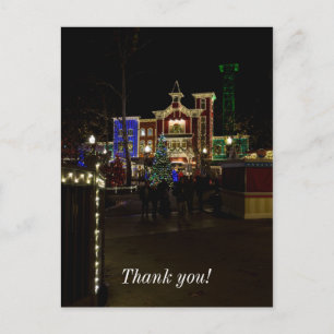 Feuerwehrleute landen Weihnachten Postkarte