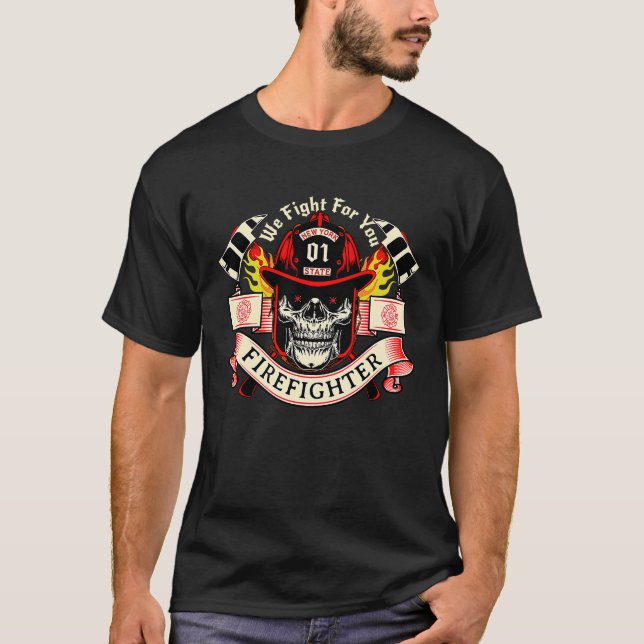 Feuerwehrleute New York Unique T-Shirt (Vorderseite)