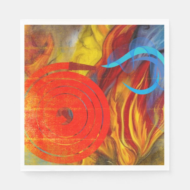 Feuerwehrleute Serviette (Vorderseite)