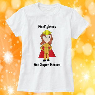 Feuerwehrleute sind Superhelden T-Shirt