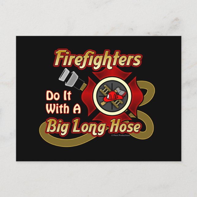 Feuerwehrleute tun es... postkarte (Vorderseite)