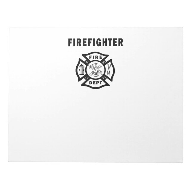 Feuerwehrlogos Notizblock (Vorderseite)