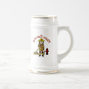 Feuerwehrmädchen Bierglas