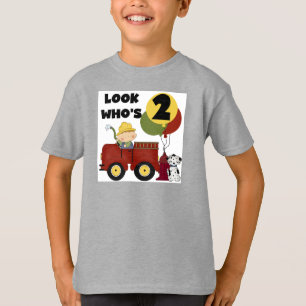 Feuerwehrmann-2. Geburtstags-T-Shirts und T-Shirt