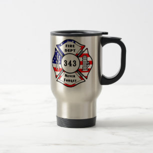 Feuerwehrmann 9/11 vergessen nie 343 reisebecher