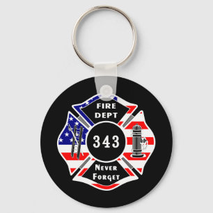 Feuerwehrmann 9/11 vergessen nie 343 schlüsselanhänger