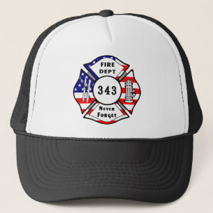 Feuerwehrmann 9/11 vergessen nie 343 truckerkappe