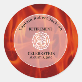 Feuerwehrmann Abzeichen Feuerwehrmann Runder Aufkleber