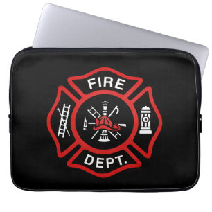 Feuerwehrmann-Abzeichen-Rot Laptopschutzhülle